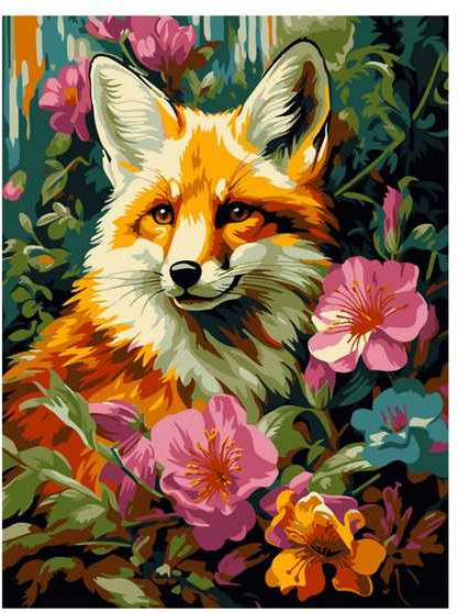 Изображение товара Картина по номерам Lori Лисица / Кпн-339