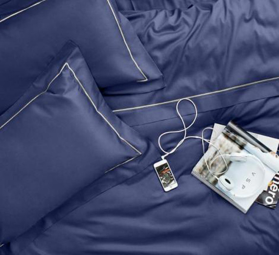 Изображение товара Комплект постельного белья Primavelle Luxe-сатин Baratto Семейный Синий / 145220774-15B (наволочки 52х74, 70х70)