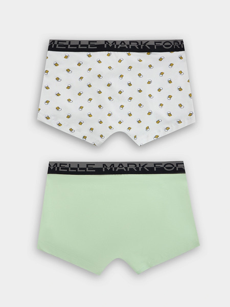 Изображение товара Комплект мужских трусов Mark Formelle 411215-2 (р.98-108, зеленая дымка/пиво на светло-сером)