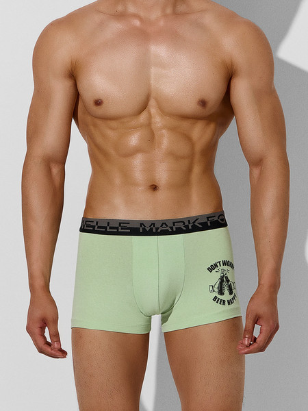 Изображение товара Комплект мужских трусов Mark Formelle 411215-2 (р.98-108, зеленая дымка/пиво на светло-сером)
