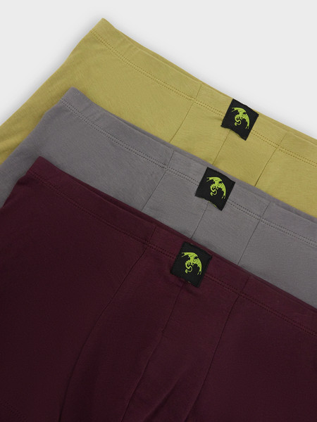 Изображение товара Комплект мужских трусов Mark Formelle 411216-3 (р.102-112, винный/кедр/темно-серый)