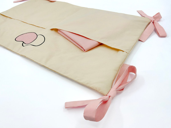 Изображение товара Комплект постельный для малышей Primavelle Bunny с бортиками и кармашком / 115124291-43B (персиковый)