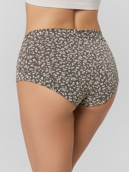 Изображение товара Трусы женские Mark Formelle 412423 (р.118, молочные цветочки на зеленом)