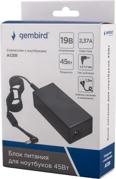 Изображение товара Зарядное устройство для ноутбука Gembird/Cablexpert NPA-AC38