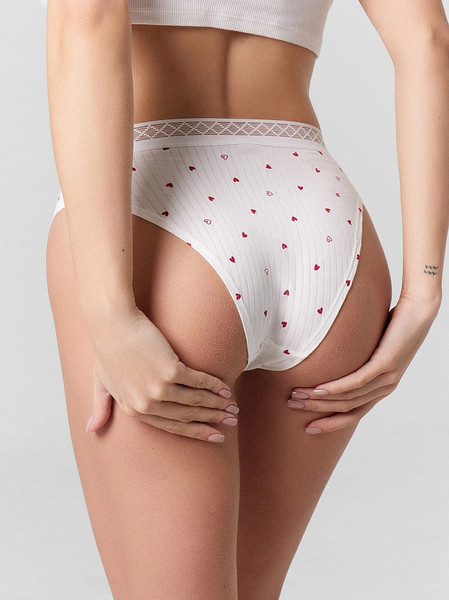 Изображение товара Трусы женские Mark Formelle 412574 (р.94, сердечки на белом)