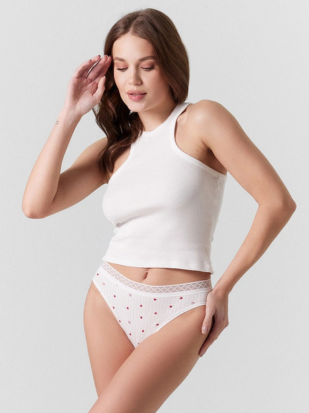 Изображение товара Трусы женские Mark Formelle 412574 (р.94, сердечки на белом)