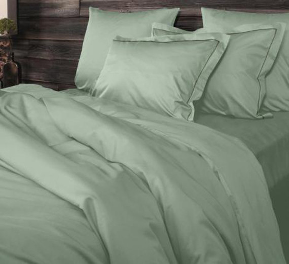 Изображение товара Комплект постельного белья Primavelle Luxe-сатин Baratto 2сп Светлая олива / 175160774-80B (наволочки 70х70, на резинке)