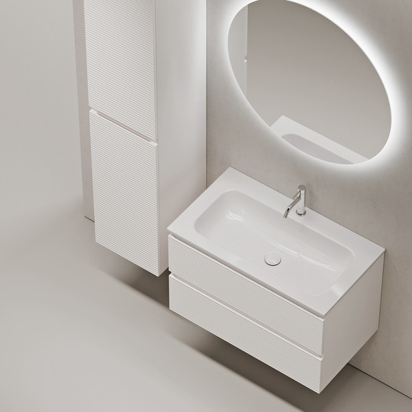Изображение товара Тумба с умывальником Sancos Folk FL80W + CN7005