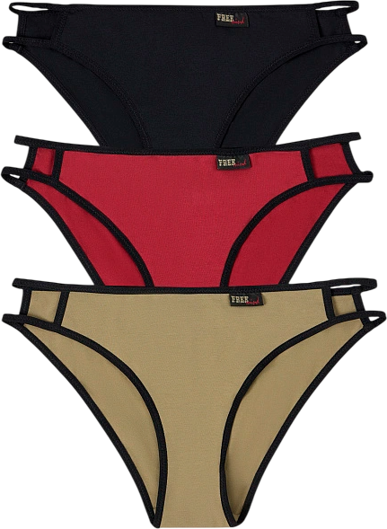 Изображение товара Комплект женских трусов Mark Formelle 412614-3 (р.90, хаки/декор)