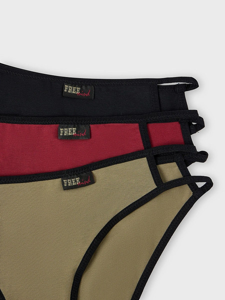 Изображение товара Комплект женских трусов Mark Formelle 412614-3 (р.102, хаки/декор)