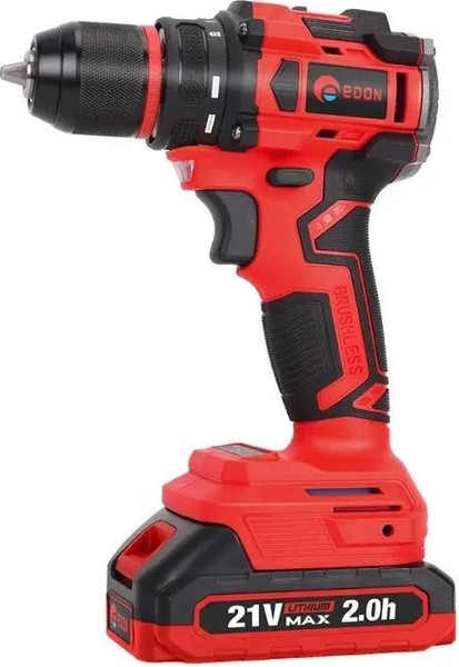 Изображение товара Аккумуляторная дрель-шуруповерт Edon UAD-18DBL / 40094