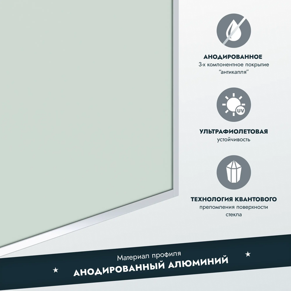 Изображение товара Стеклянная шторка для ванны Benetto BEN-403-SL-M 500