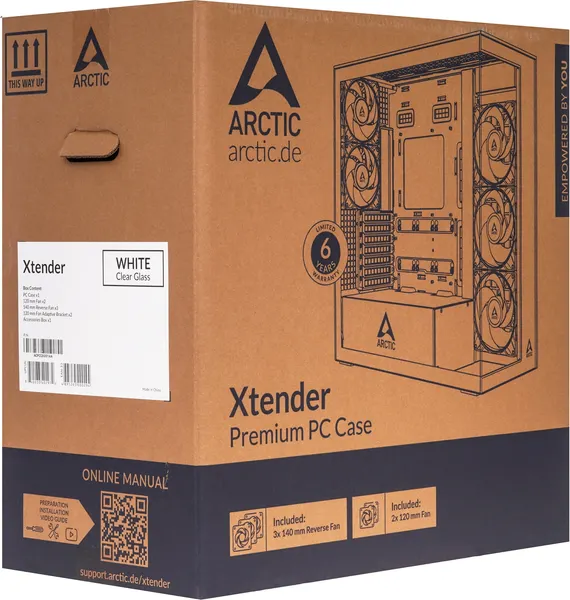Изображение товара Корпус для компьютера Arctic Xtender ACPCC00014A (белый, без БП)