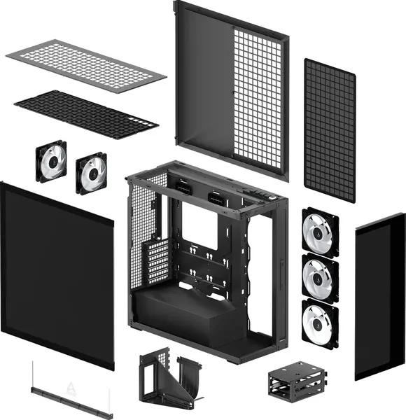 Изображение товара Корпус для компьютера Arctic Xtender VG ACPCC00019A (черный/стекло, без БП)