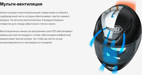 Изображение товара Мотошлем Shoei NXR 2 Plain (M, белый)