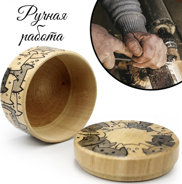 Изображение товара Шкатулка Брестская Фабрика Сувениров Для хранения молочных зубов с котиками / SB27