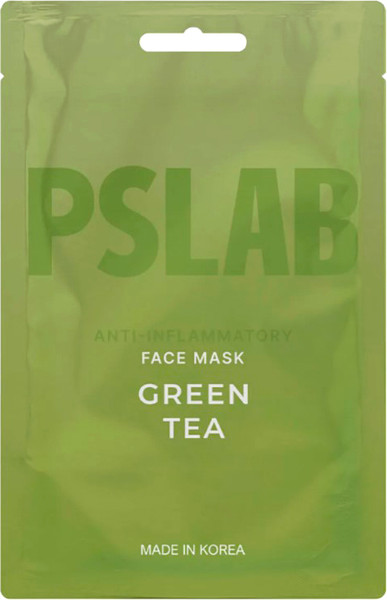 Изображение товара Маска для лица тканевая Pslab Green Tea Противовоспалительная (23мл)