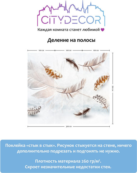 Изображение товара Фотообои листовые Citydecor Абстракция 28 (300x260см)