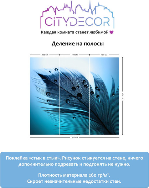 Изображение товара Фотообои листовые Citydecor Абстракция 230 (300x260см)