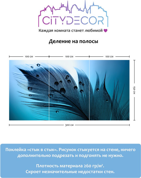 Изображение товара Фотообои листовые Citydecor Абстракция 230 (300x150см)