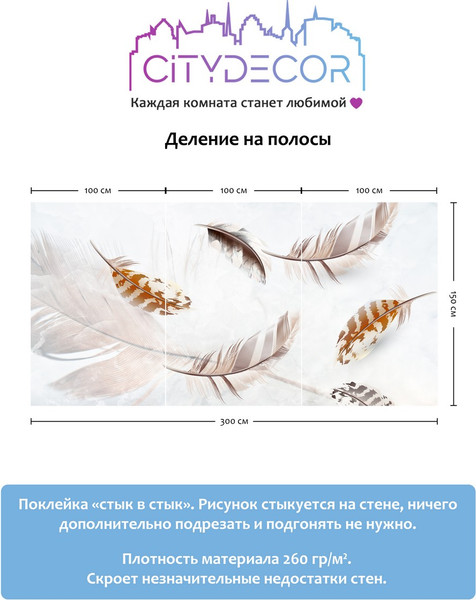 Изображение товара Фотообои листовые Citydecor Абстракция 28 (300x150см)