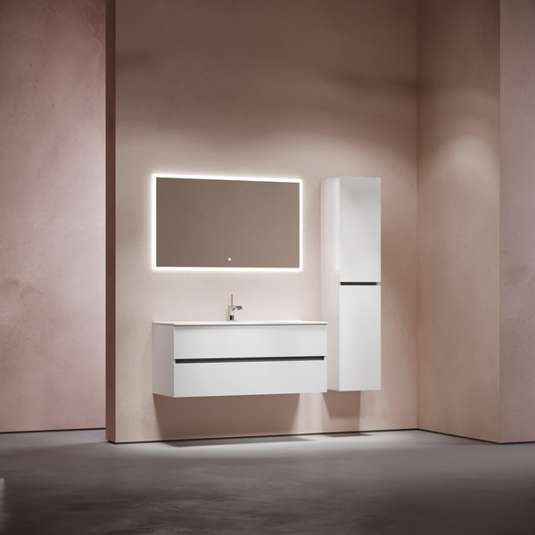 Изображение товара Тумба с умывальником Sancos Urban / UR120-1W + CN7006 (белый глянец)