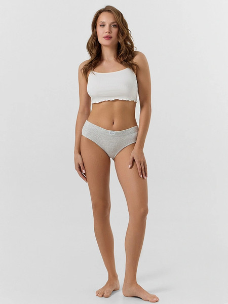 Изображение товара Трусы женские Mark Formelle 412491 (р.102, серый меланж 4306-А-11/декор)