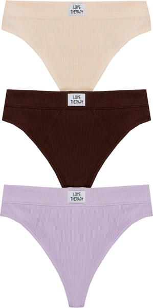 Изображение товара Комплект женских трусов Mark Formelle 412492-3 (р.90, светло-фиолетовый/декор)