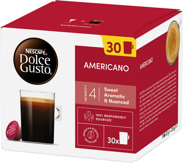 Изображение товара Кофе в капсулах Nescafe Dolce Gusto Americano (30шт)