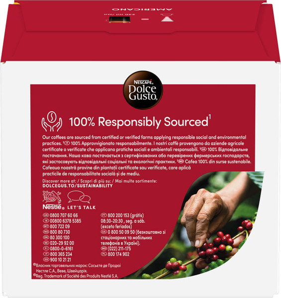 Изображение товара Кофе в капсулах Nescafe Dolce Gusto Americano (30шт)
