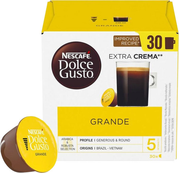 Изображение товара Кофе в капсулах Nescafe Dolce Gusto Grande (30шт)