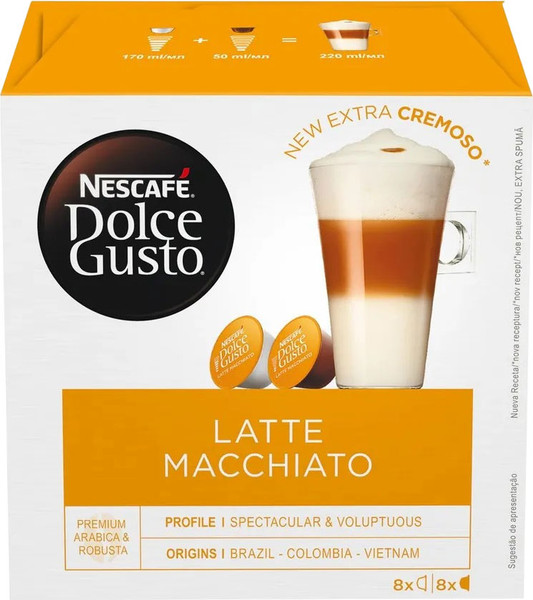 Изображение товара Кофе в капсулах Nescafe Dolce Gusto Латте Макиато (3х16шт)