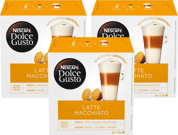 Изображение товара Кофе в капсулах Nescafe Dolce Gusto Латте Макиато (3х16шт)