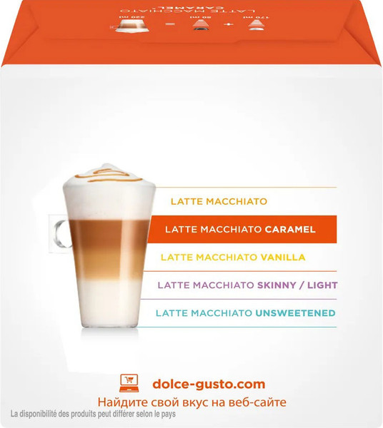 Изображение товара Кофе в капсулах Nescafe Dolce Gusto Латте Макиато со вкусом карамели (3х16шт)