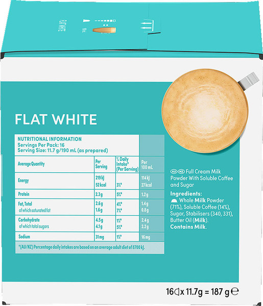 Изображение товара Кофе в капсулах Nescafe Dolce Gusto Flat White (3х16шт)