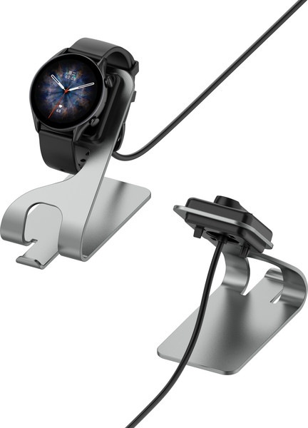 Изображение товара Зарядная док-станция для умных часов Bingo Amazfit GTR 3/GTR 3 Pro/GTS 3/T-Rex 2 (серый)