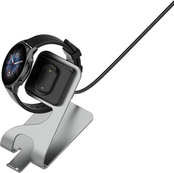 Изображение товара Зарядная док-станция для умных часов Bingo Amazfit GTR 3/GTR 3 Pro/GTS 3/T-Rex 2 (серый)