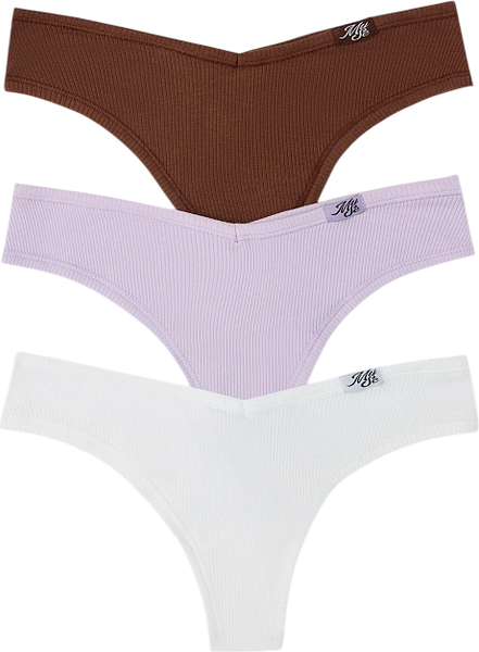 Изображение товара Комплект женских трусов Mark Formelle 412493-3 (р.102, белый-1/декор)