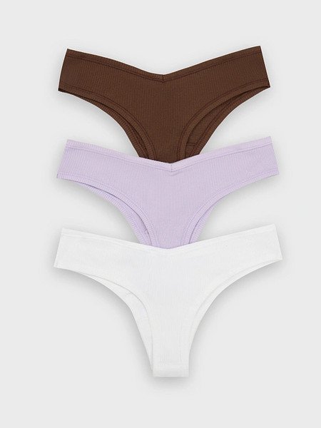 Изображение товара Комплект женских трусов Mark Formelle 412493-3 (р.106, белый-1/декор)