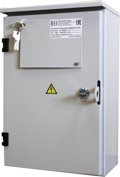 Изображение товара Корпус металлический КасКад Энерго ЩУЭ-1-365х230х150 IP 54 c монтажной панелью / 000017