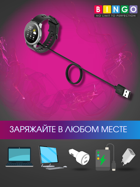 Изображение товара Зарядный кабель Bingo Haylou RT2 LS10 (черный)