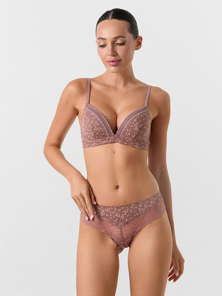 Изображение товара Трусы женские Mark Formelle 412538 (р.94, цветочки на кофейно-розовом)