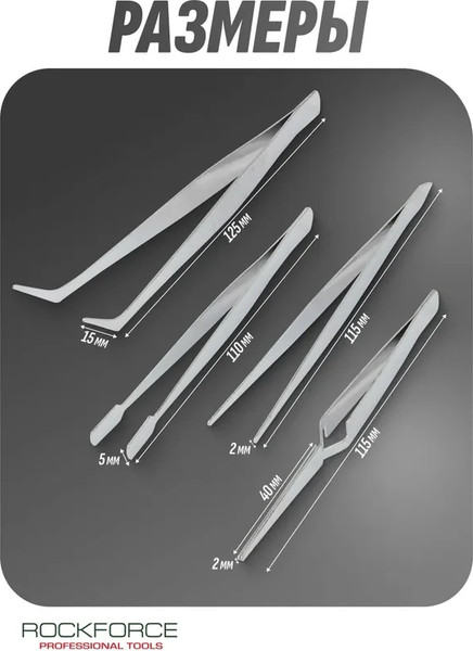 Изображение товара Набор губцевого инструмента RockForce RF-69414 (28431)