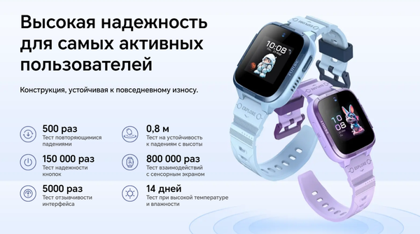 Изображение товара Умные часы детские Honor Choice Kids PLus 4G TAR-WB01 / 5504ACFD (синий)