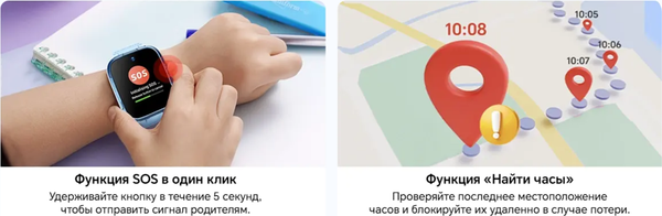 Изображение товара Умные часы детские Honor Choice Kids PLus 4G TAR-WB01 / 5504ACFD (синий)