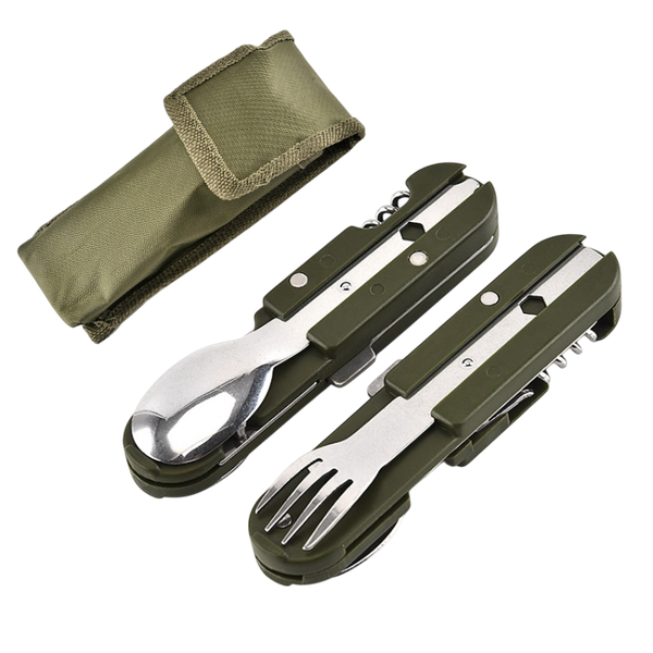 Изображение товара Набор столовых приборов походных Sundays Нож, вилка, ложка для кемпинга / TBD06028162 (2шт)