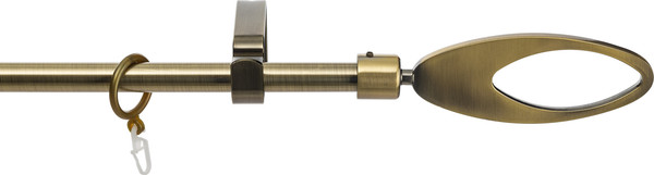 Изображение товара Карниз для штор Sundays Home Лайт Эллипс 16мм однорядный (антик, 1.8м)