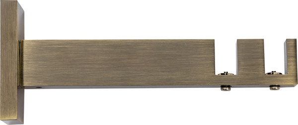 Изображение товара Карниз для штор Sundays Home Флэт Лайн Изи двойной (составной, заглушка, антик, 4м)