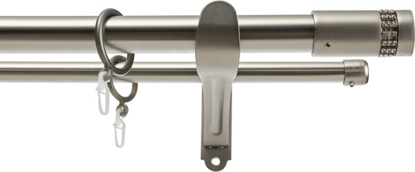 Изображение товара Карниз для штор Sundays Home Волна Имидж 25мм+16мм двухрядный (сатин, 1.8м)