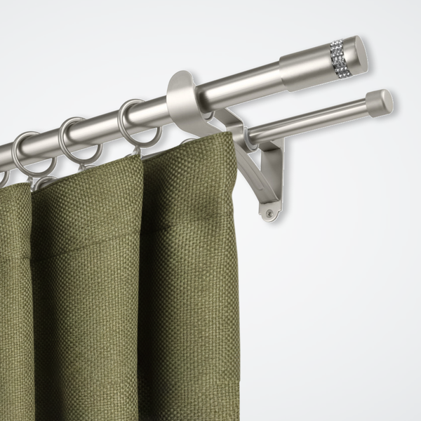 Изображение товара Карниз для штор Sundays Home Волна Имидж 25мм+16мм двухрядный (сатин, 2.8м)